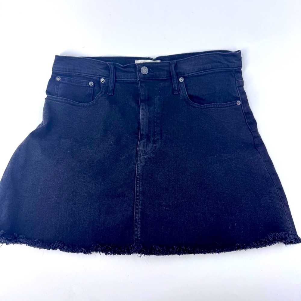 Madewell Black A-Line Mini‎ Skirt